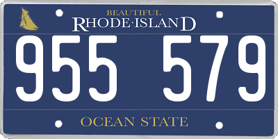 RI license plate 955579