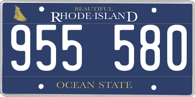 RI license plate 955580