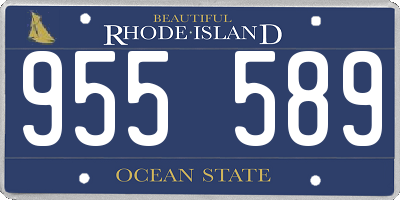 RI license plate 955589