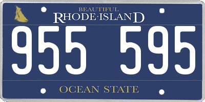 RI license plate 955595