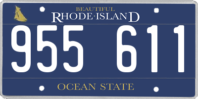 RI license plate 955611