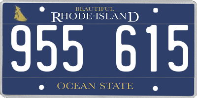 RI license plate 955615