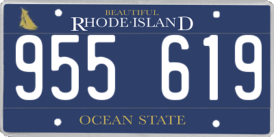RI license plate 955619