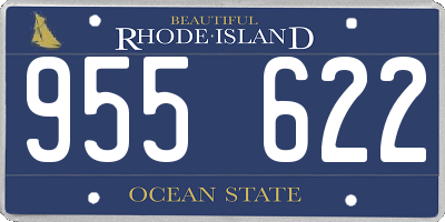 RI license plate 955622