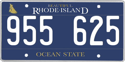 RI license plate 955625