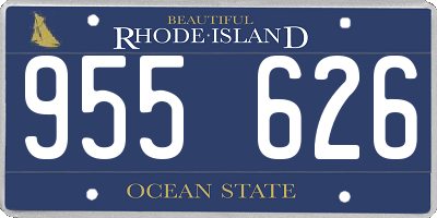 RI license plate 955626