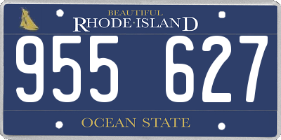 RI license plate 955627