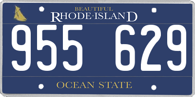 RI license plate 955629
