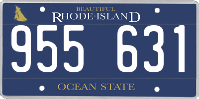RI license plate 955631