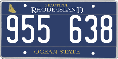 RI license plate 955638