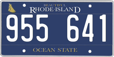 RI license plate 955641