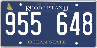 RI license plate 955648