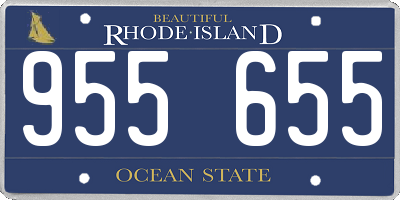 RI license plate 955655