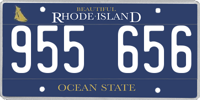 RI license plate 955656