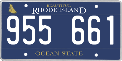 RI license plate 955661