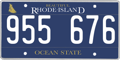 RI license plate 955676