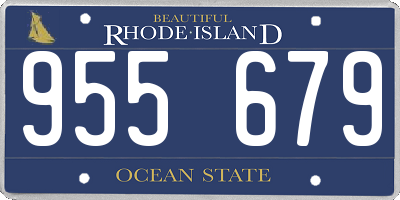 RI license plate 955679