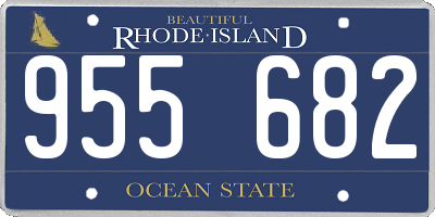 RI license plate 955682