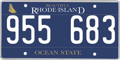 RI license plate 955683