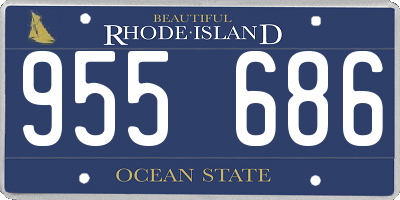 RI license plate 955686