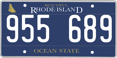 RI license plate 955689