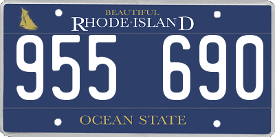 RI license plate 955690