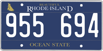 RI license plate 955694