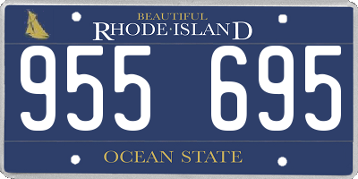 RI license plate 955695
