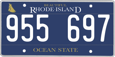 RI license plate 955697