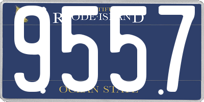 RI license plate 9557