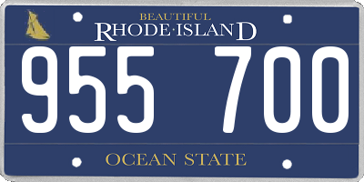 RI license plate 955700