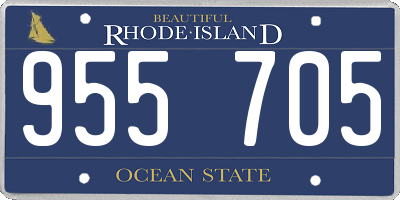 RI license plate 955705