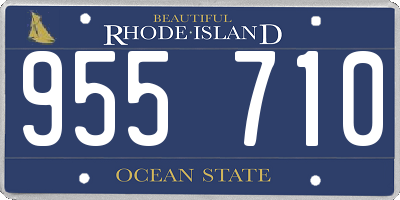 RI license plate 955710