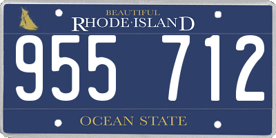 RI license plate 955712
