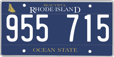 RI license plate 955715