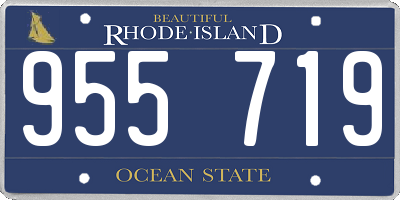 RI license plate 955719