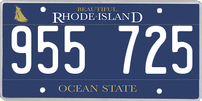RI license plate 955725