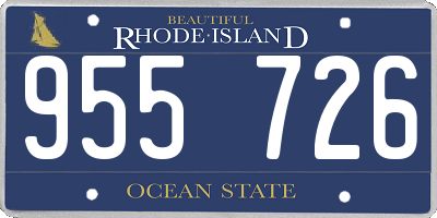 RI license plate 955726