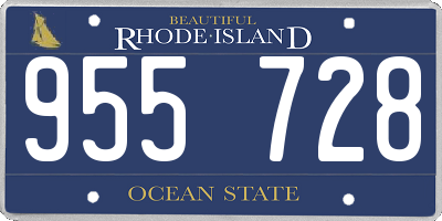 RI license plate 955728
