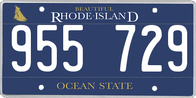 RI license plate 955729