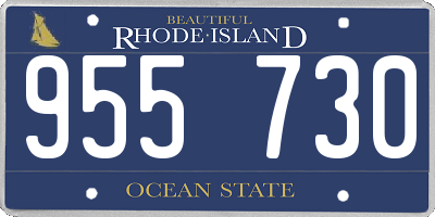 RI license plate 955730