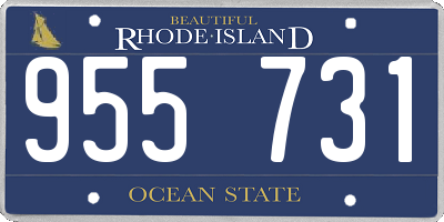 RI license plate 955731