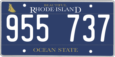 RI license plate 955737
