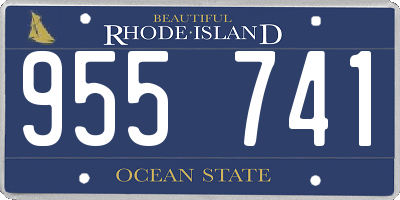 RI license plate 955741