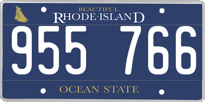 RI license plate 955766