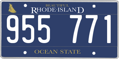 RI license plate 955771