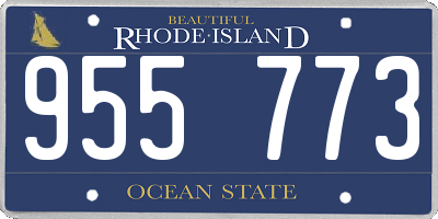 RI license plate 955773