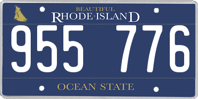 RI license plate 955776