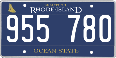 RI license plate 955780