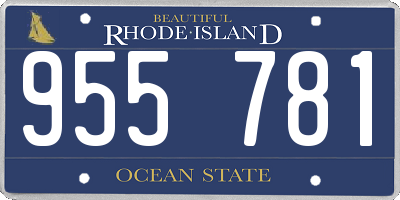 RI license plate 955781